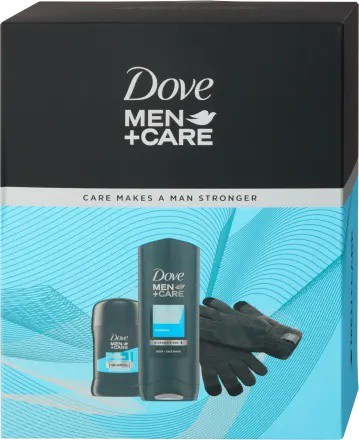 Kazeta DOVE Men spg+ stick+ rukavice | Kosmetické a dentální výrobky - Pánská kosmetika - Dárkové kazety